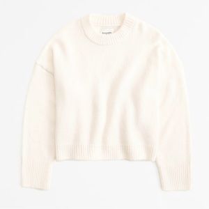 Abercrombie Cream Crew Neck Sweater